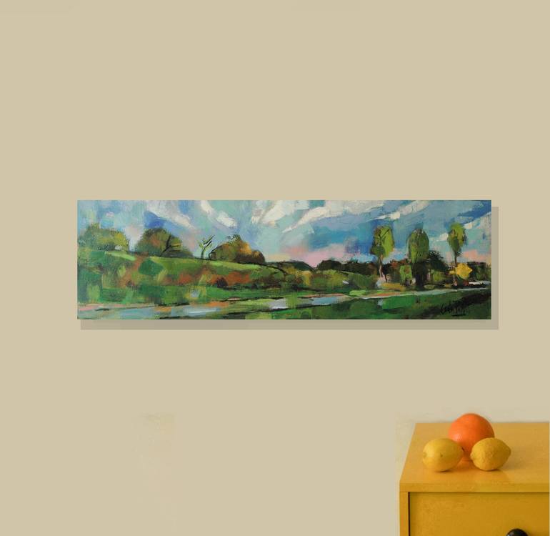 Original Impressionism Landscape Painting by Andre Pallat