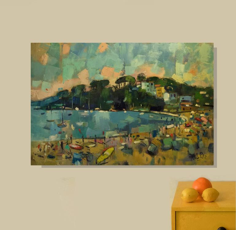 Original Impressionism Landscape Painting by Andre Pallat