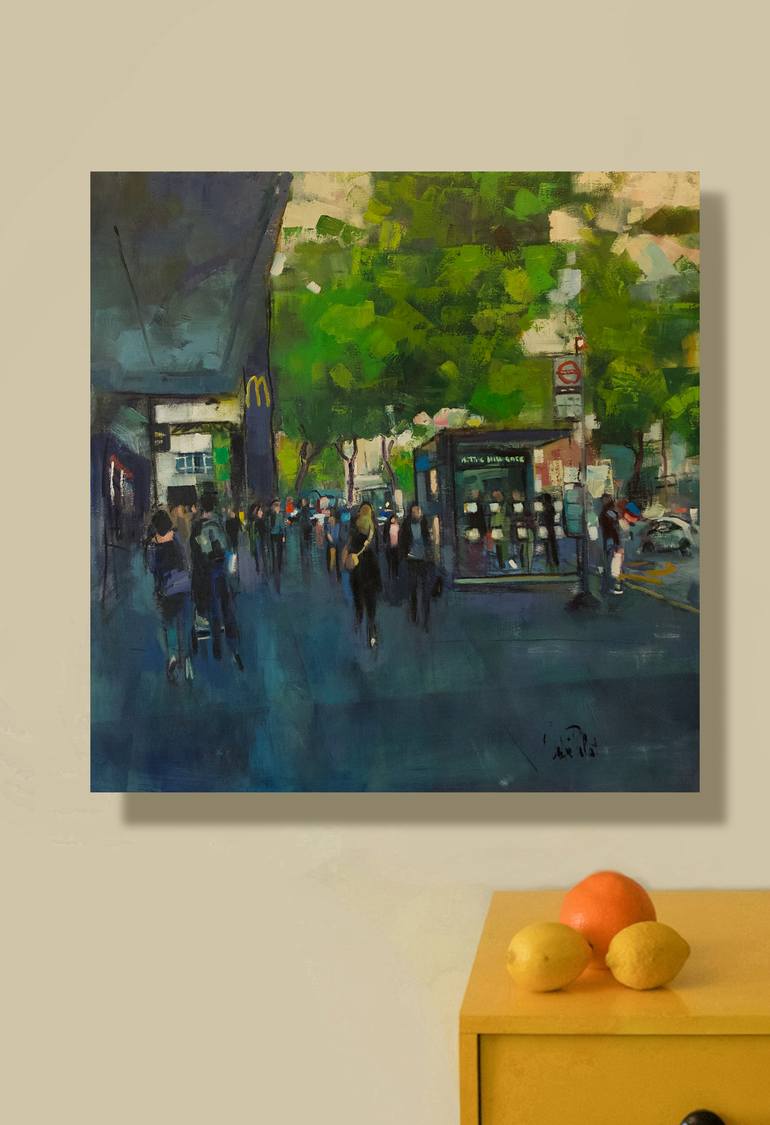 Original Impressionism Cities Painting by Andre Pallat