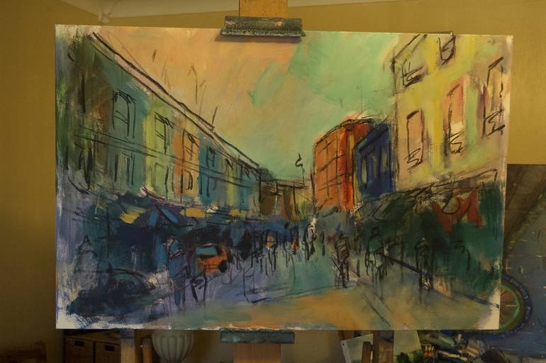 Original Impressionism Cities Painting by Andre Pallat