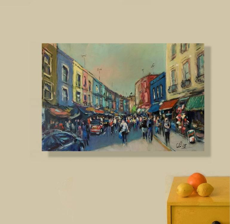 Original Impressionism Cities Painting by Andre Pallat