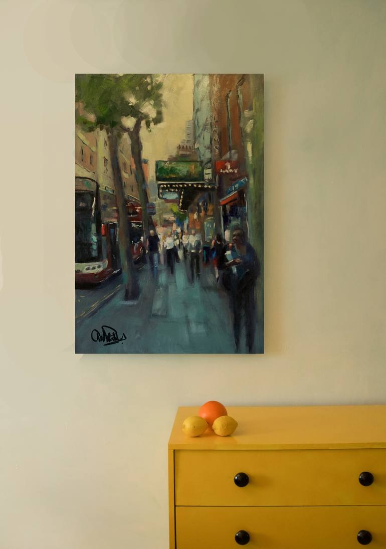 Original Impressionism Cities Painting by Andre Pallat