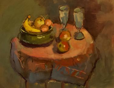 Original Impressionism Still Life Paintings by Andre Pallat
