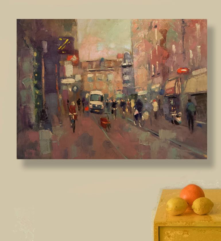 Original Impressionism Cities Painting by Andre Pallat