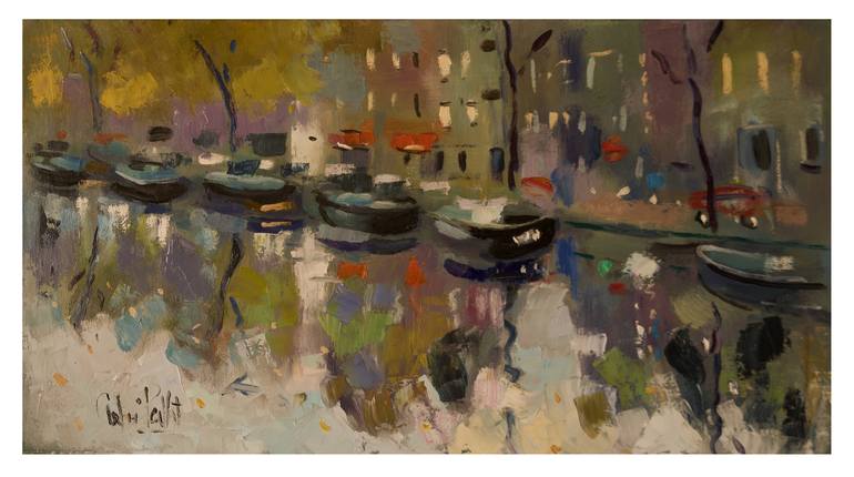 Original Cities Painting by Andre Pallat