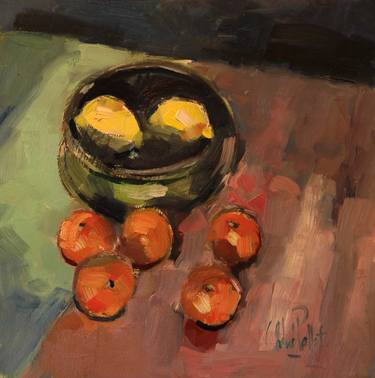 Original Impressionism Still Life Paintings by Andre Pallat