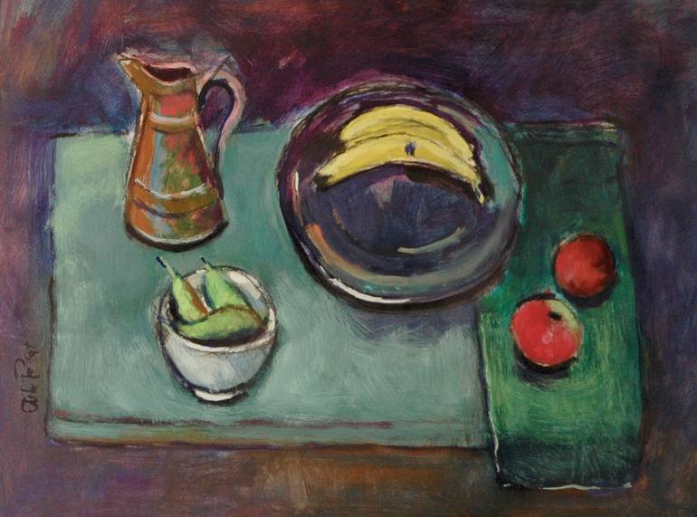 Original Impressionism Still Life Painting by Andre Pallat