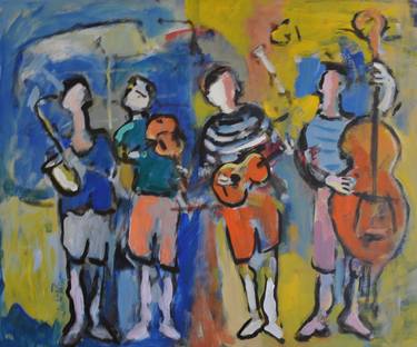 Original Abstract Expressionism Music Paintings by Andre Pallat