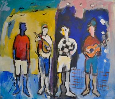 Original Abstract Expressionism Music Paintings by Andre Pallat