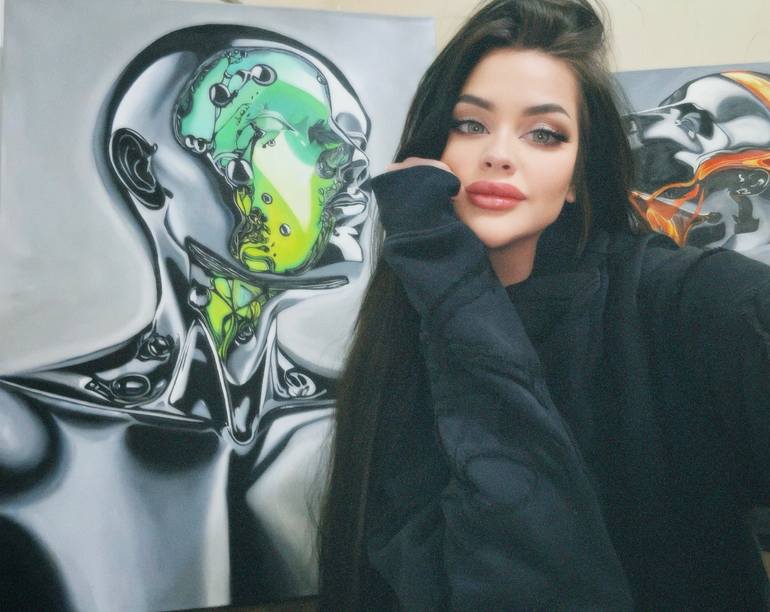 Original Contemporary Light Painting by Anastasiya Pototskaya