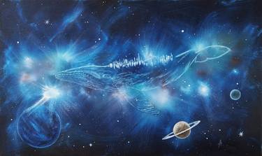 Original Contemporary Outer Space Paintings by Albina Timi