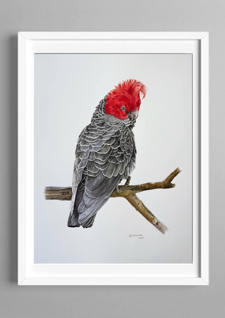 Original Art Deco Animal Painting by Viktoria Grokholska