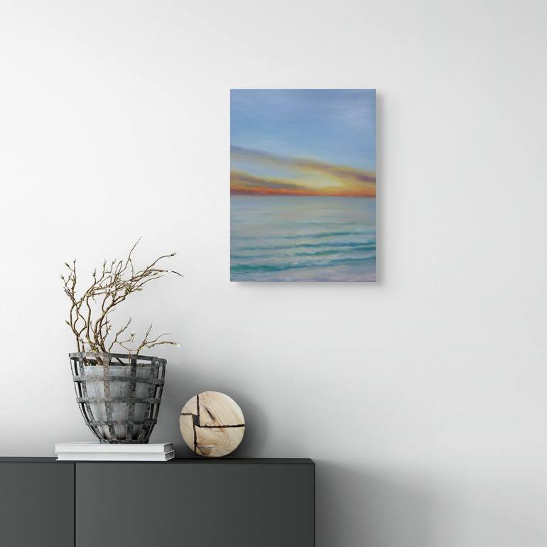 Original Figurative Seascape Painting by Anna Rosenback