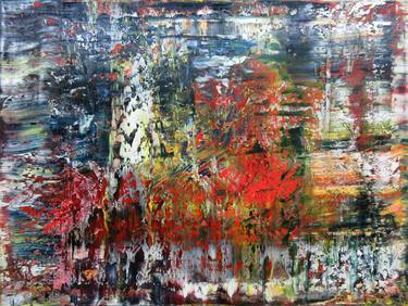 Original Abstract Expressionism Abstract Paintings by Anna Rosenback