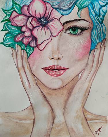 Original Contemporary Women Painting by Agata Amgros