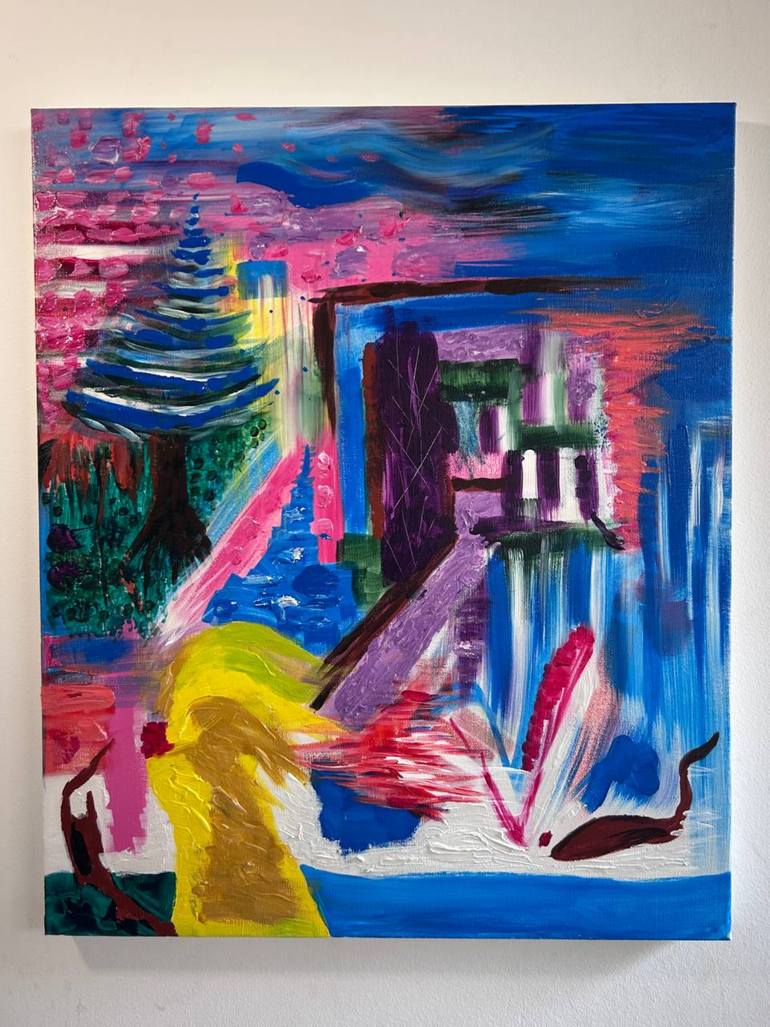 Original Abstract Painting by Olga Goldenberg