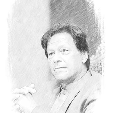 Original Art Deco Men Drawings by Asad Ali