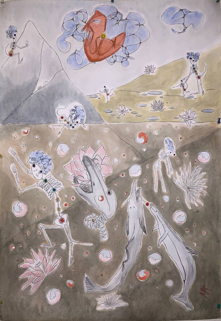 Original Figurative Fantasy Painting by Mariia Tikhonova