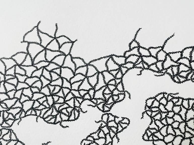Original Abstract Patterns Drawing by Iqra Memon