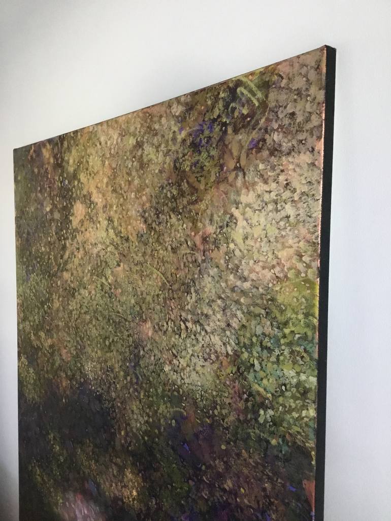 Original Abstract Garden Painting by Tomasz Klimczyk