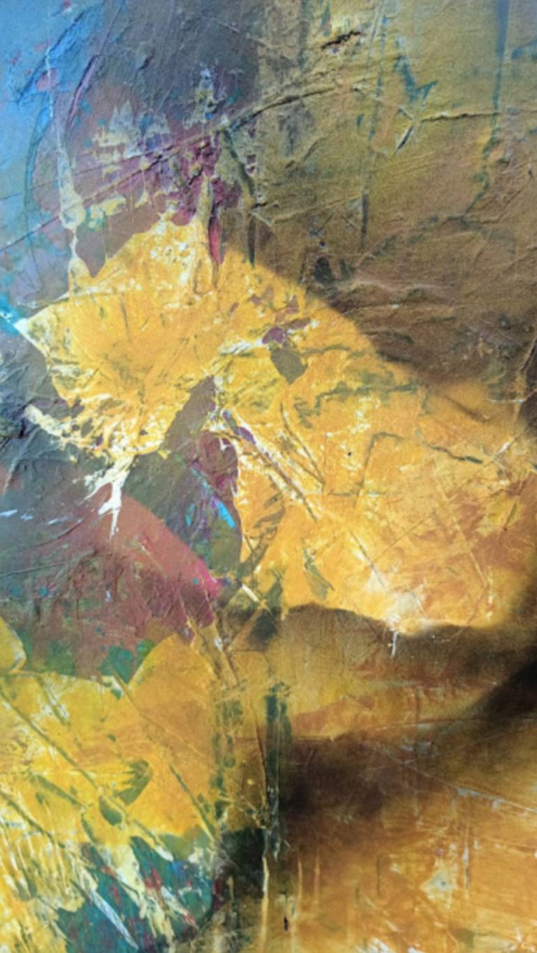 Original Abstract Mixed Media by Nathalie Laloue
