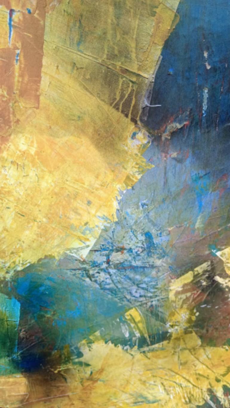 Original Abstract Mixed Media by Nathalie Laloue