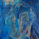 “Blue Beauties II” by Alexandra Castle