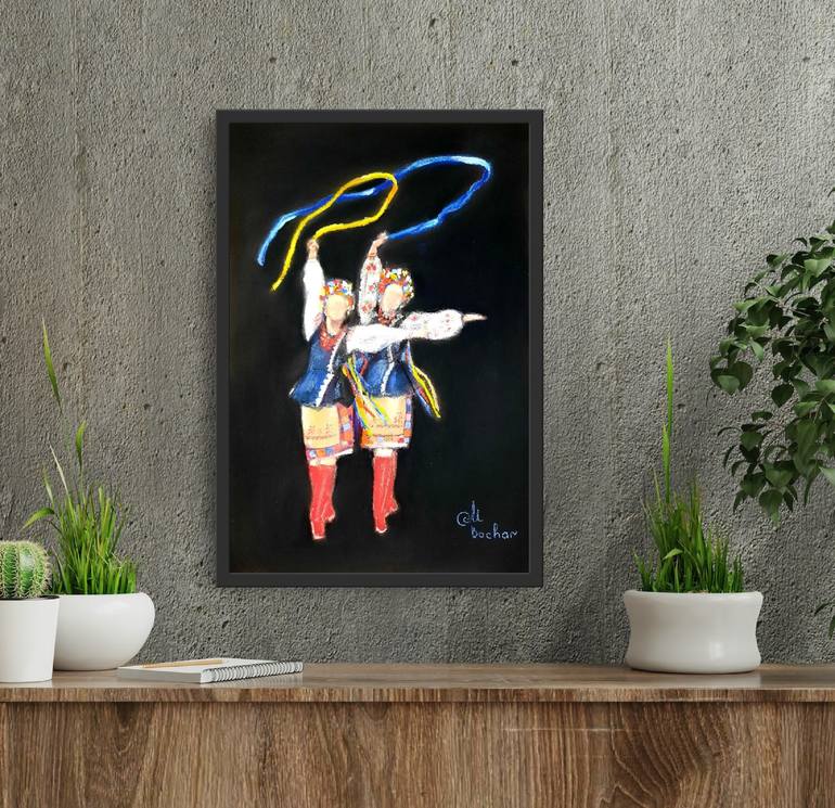 Original Art Deco Women Painting by Oksana Bochar