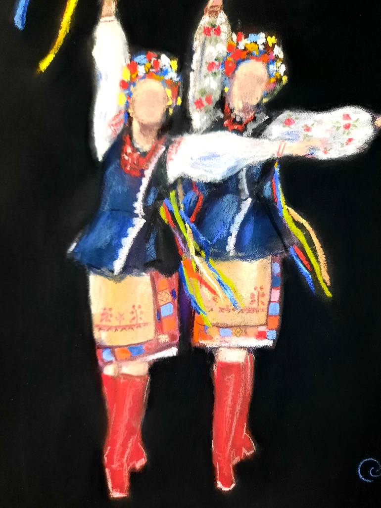 Original Art Deco Women Painting by Oksana Bochar