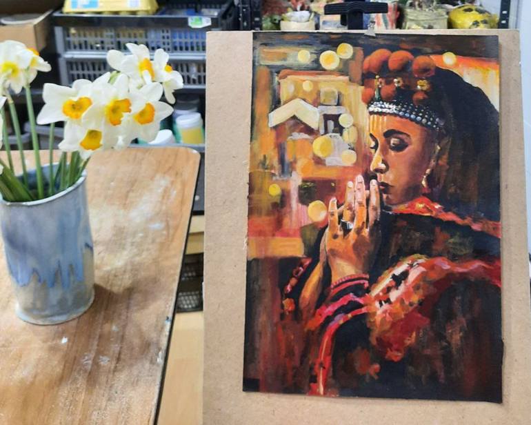 Original Conceptual Religion Painting by Oksana Bochar