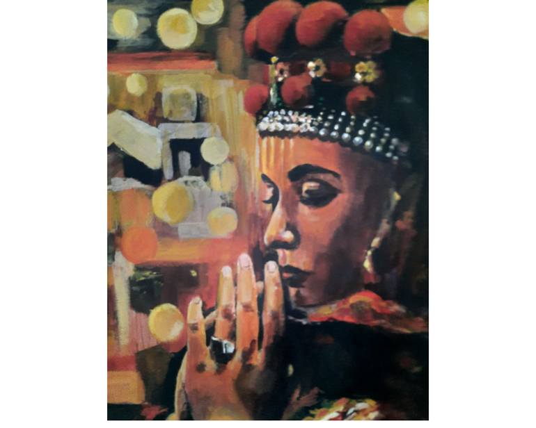 Original Conceptual Religion Painting by Oksana Bochar