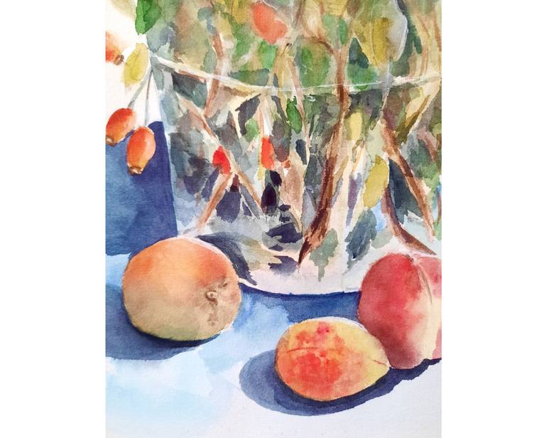 Original Art Deco Garden Painting by Oksana Bochar