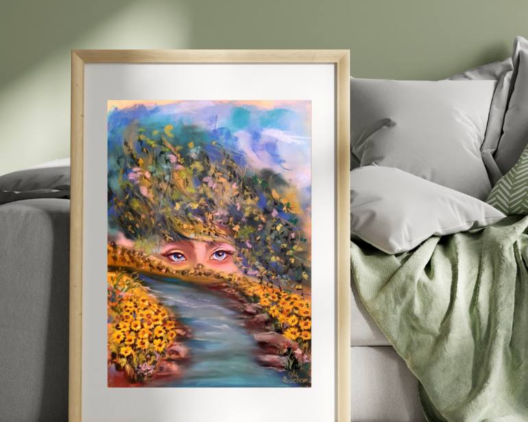 Original Abstract Expressionism Classical Mythology Painting by Oksana Bochar