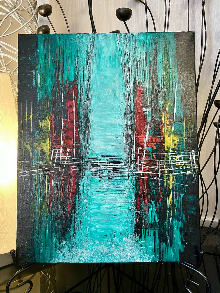 Original Abstract Expressionism Abstract Painting by Monica Tangen