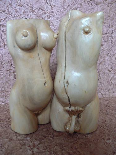 Original Erotic Sculpture by Paul Wood