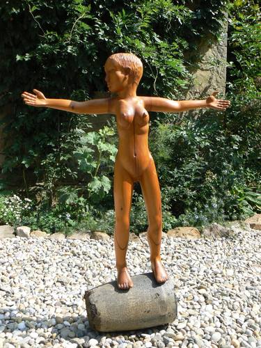 Original Figurative Nude Sculpture by Paul Wood