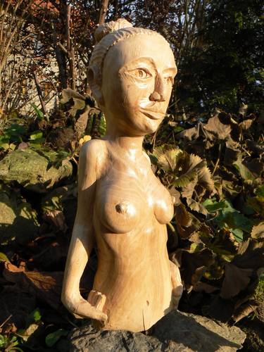Original Expressionism Nude Sculpture by Paul Wood