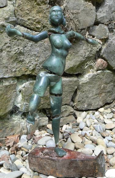 Original Surrealism Nude Sculpture by Paul Wood