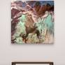 Modern painting with flowing textures for hallway