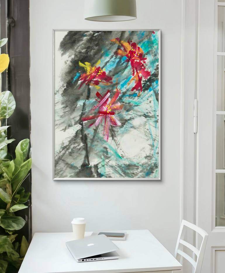Original Contemporary Botanic Painting by Yang Yang