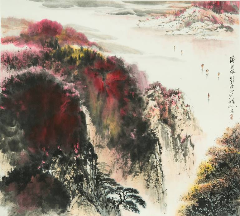 Original Modernism Nature Drawings by Yang Yang