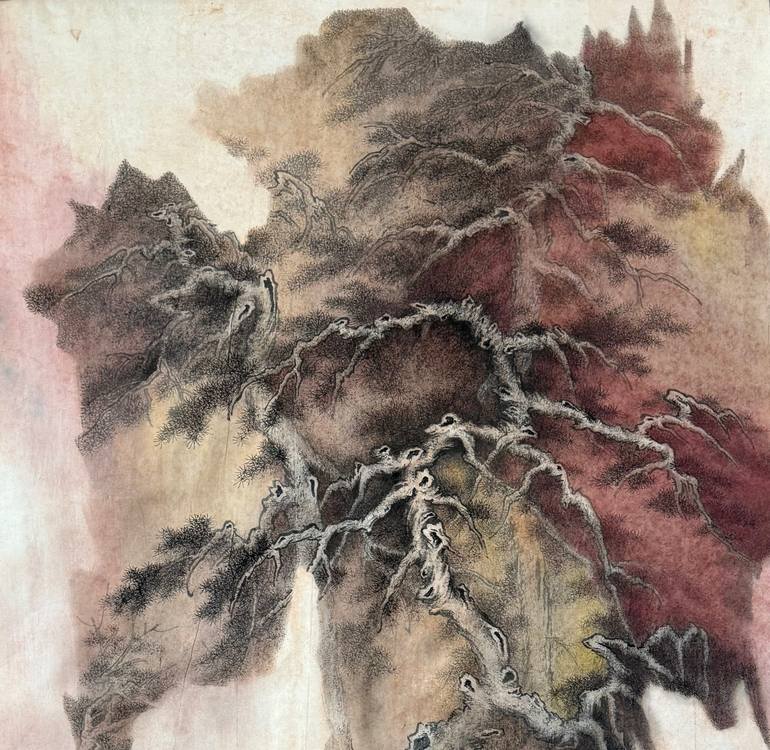 Original Abstract Expressionism Nature Painting by Eartvista Wj