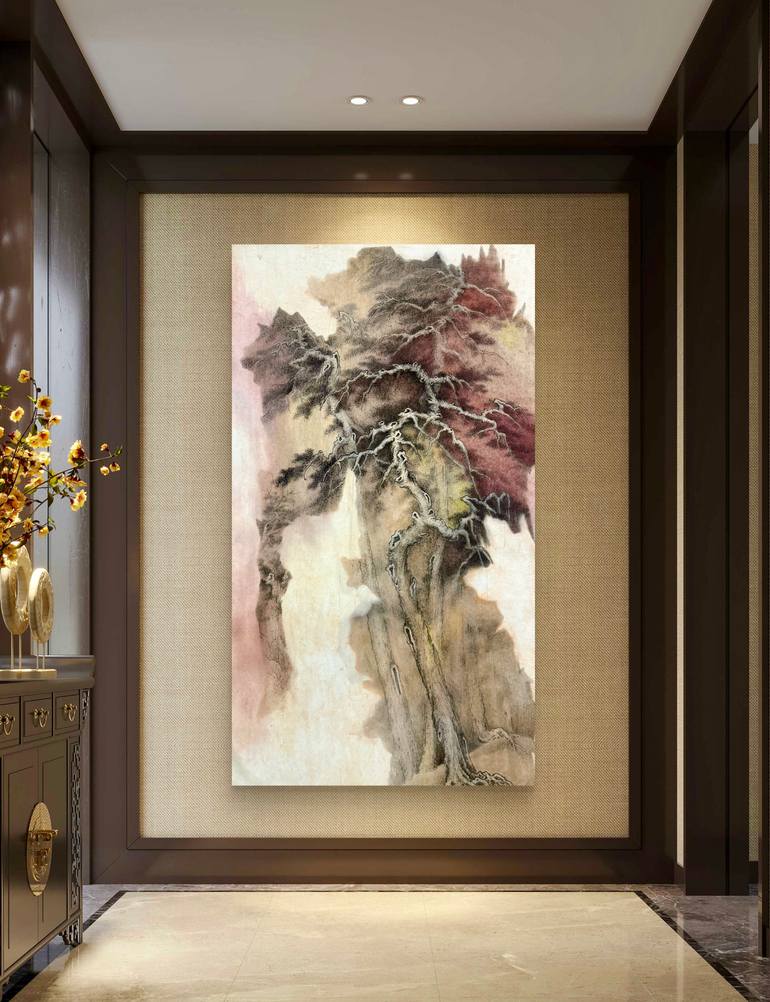 Original Abstract Expressionism Nature Painting by Eartvista Wj
