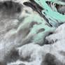 The Flow of Ink: Turquoise Meets Black