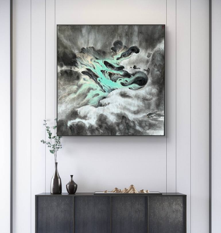 Original Abstract Expressionism Abstract Painting by Eartvista Wj