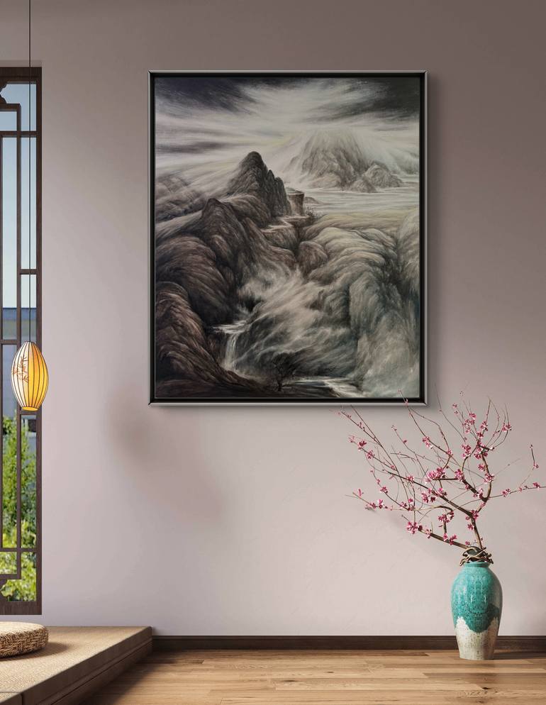 Original Abstract Expressionism Abstract Painting by Eartvista Wj