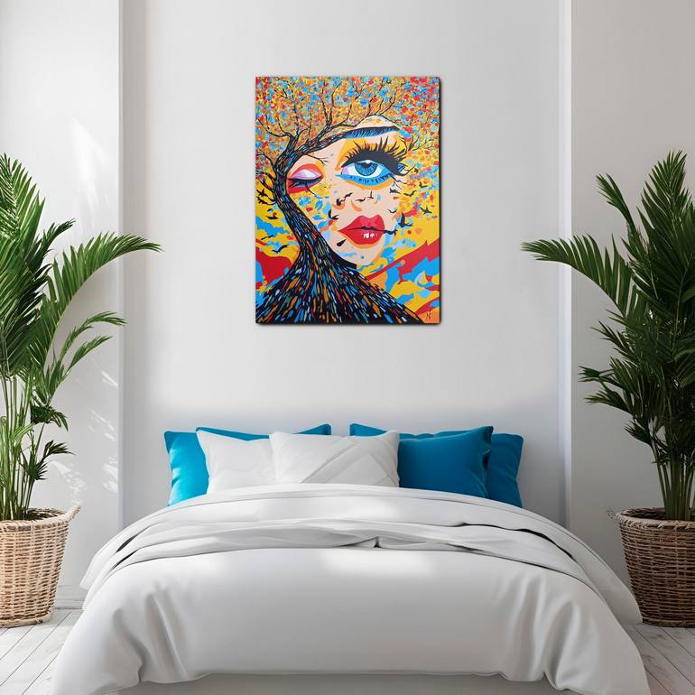 Original Abstract Expressionism Fantasy Painting by Natallia Price