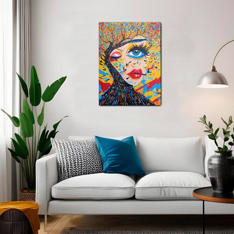 Original Abstract Expressionism Fantasy Painting by Natallia Price