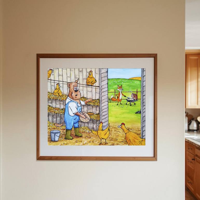 Original Figurative Humor Painting by Natallia Price