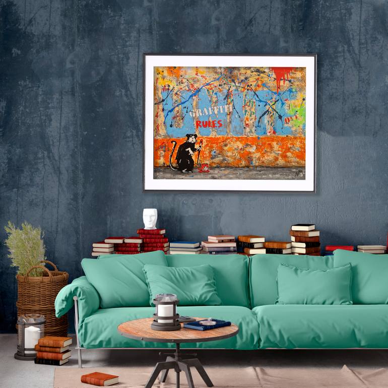 Original Street Art Graffiti Painting by Natallia Price